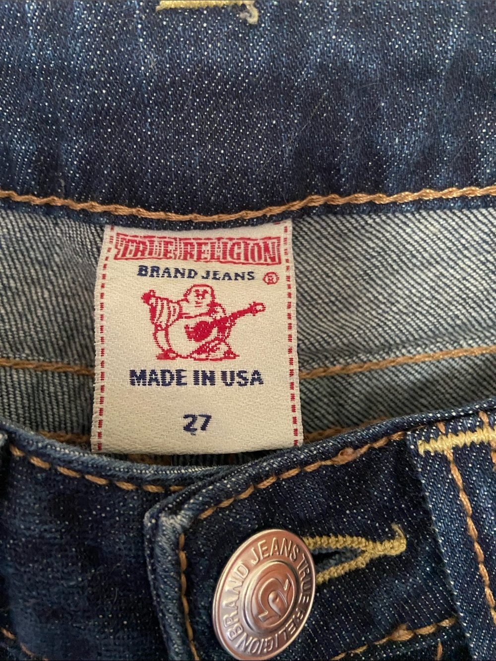Vintage True Religion Jeans - Dark Wash. - Picture 3 of 4